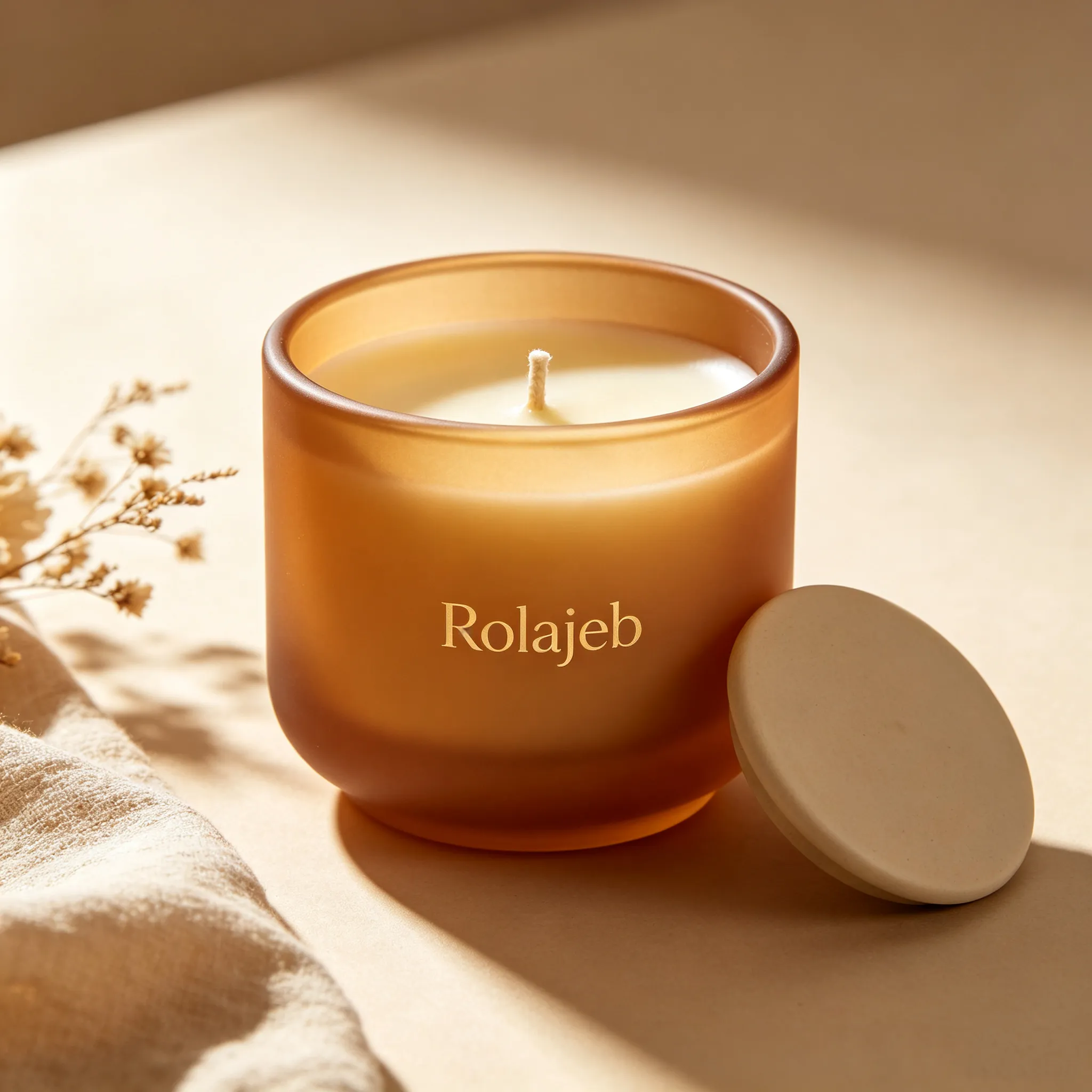 Rolajeb Amber Hush Soy Wax Candle