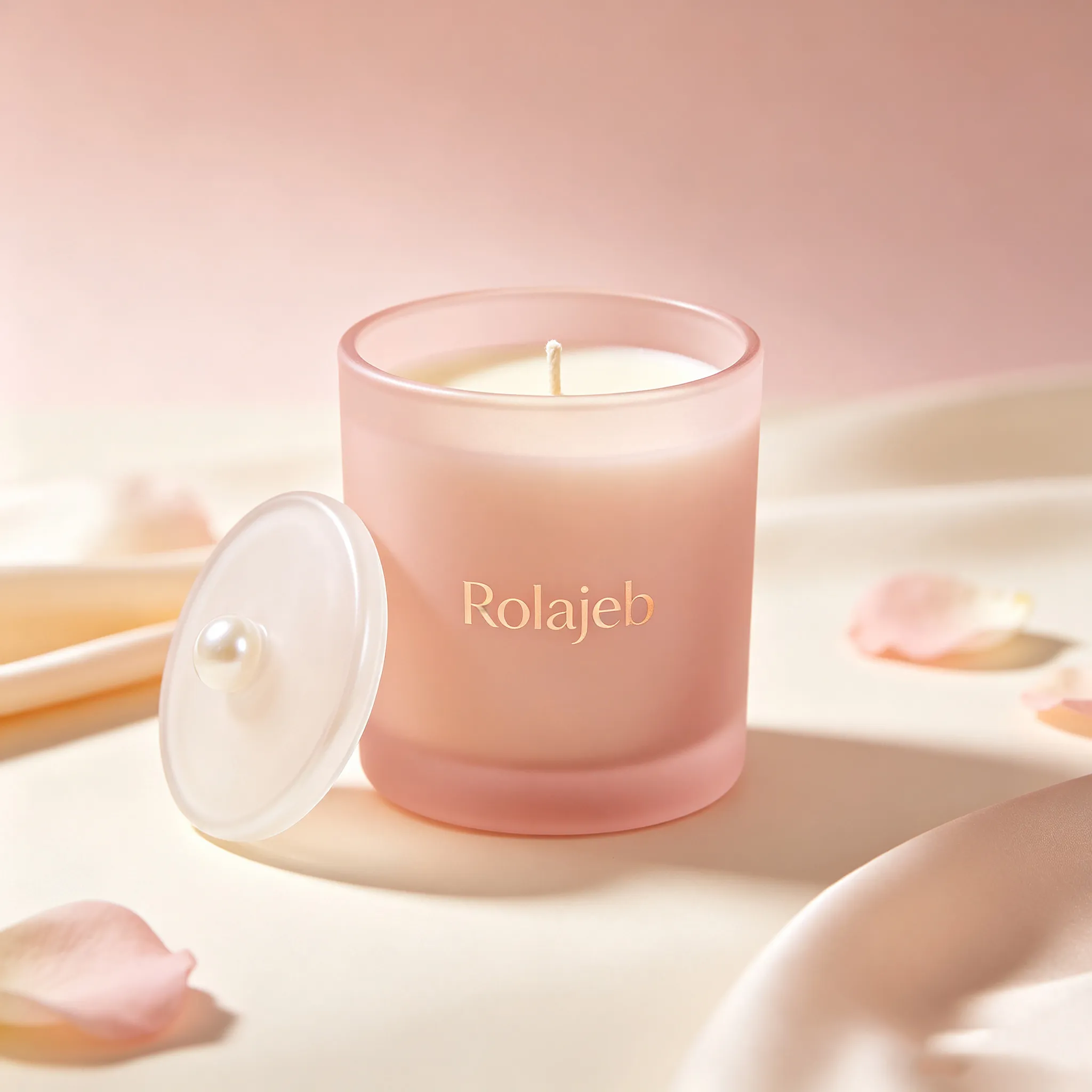 Rolajeb Blush Bloom Soy Wax Candle